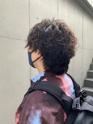 パーマ メンズ ✨透明感カラー✨ 🦖佐々木未来🦕のヘアスタイル