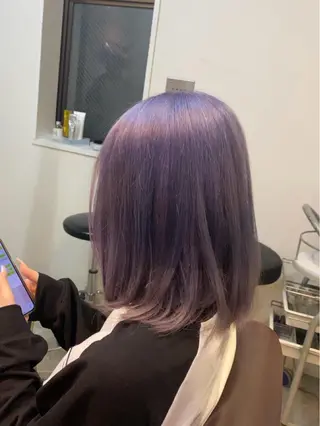 ミディアム カラー AMRITA所属・men'sｶｯﾄ ﾊﾟｰﾏ🫧ｼｵﾝのヘアスタイル