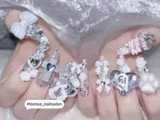 ネイル MoMoA Nail ネイル長さ出し専門店のネイルデザイン