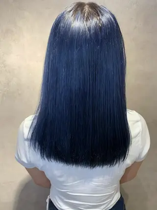 セミロング カラー Selene hair 難波店のヘアスタイル