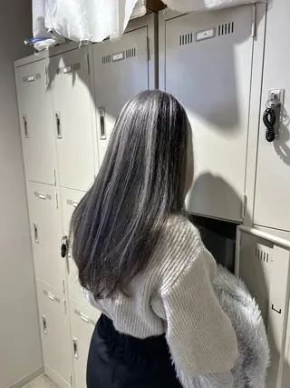 セミロング カラー 韓国/トレンド レイヤー【101】のヘアスタイル