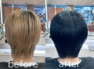 ショート カラー ブリーチカラー/ Wカラー/🍋ケンヤのヘアスタイル