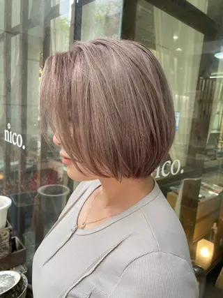 ショート カラー 安田 蓮のヘアスタイル