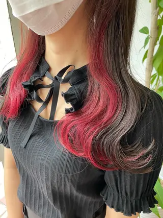 セミロング カラー 【店長】インナー指名 No.1戸塚優思のヘアスタイル