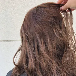 ミディアム 高橋 みく/ minim 暖色のヘアスタイル