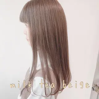 ロング カラー パーマ ヘアアレンジ 🩶透髪×モテ髪🩶 池袋SHE🏹🩶のヘアスタイル