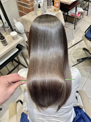 ロング 縮毛矯正/髪質改善 特化/冨島智基のヘアスタイル