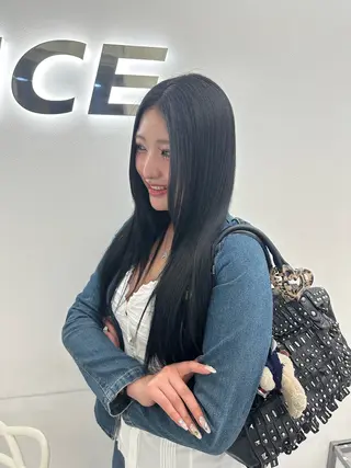 ロング カラー ヘアアレンジ 大人っぽ中韓レディ ヘア🤍MAOのヘアスタイル