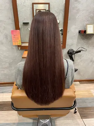 ロング カラー CREA所属・石川 奈々のヘアスタイル