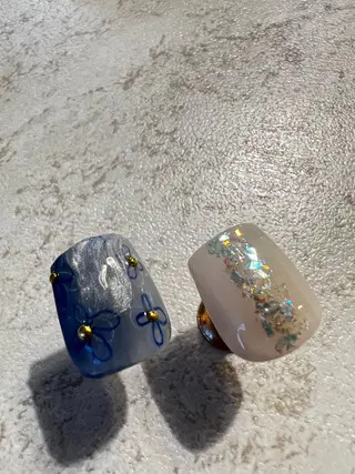 ネイル 金 柚嬉のネイルデザイン