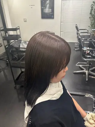 ロング カラー ブリーチモデル募集 古内柊のヘアスタイル