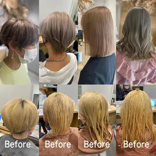 ミディアム カラー salowin梅田茶屋町suite所属・ハイトーンヘア/ 島崎　タクミのヘアスタイル