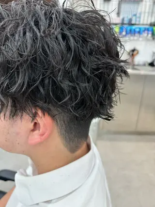 カラー パーマ メンズ メンズ/シャドウ/ 波巻き/kyogoのヘアスタイル