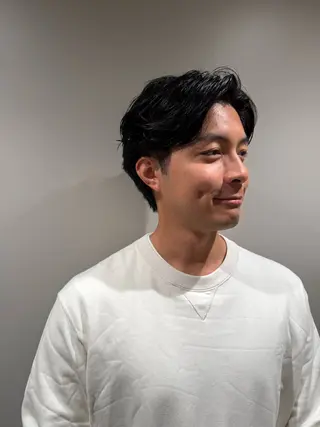 ショート パーマ メンズ 木多 成明のヘアスタイル