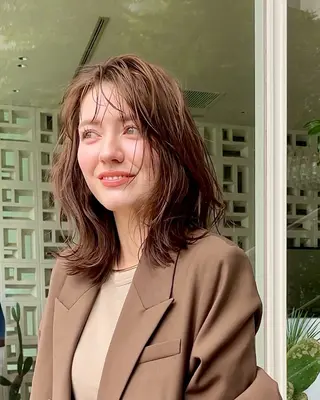 ミディアム カラー GROW middle所属・山梨 洸のヘアスタイル