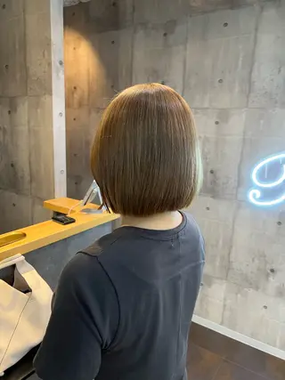 ショート カラー ヘアアレンジ 🐹ブリーチ/ボブ /韓国ヘア/蓮🐹のヘアスタイル