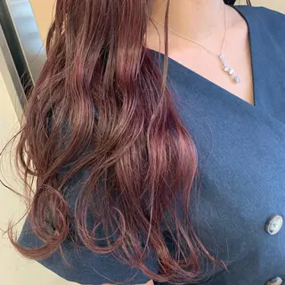 ロング カラー 暖色専門美容師🎀 お客様満足度◎のヘアスタイル