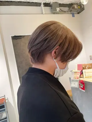 ショート カラー ヘアアレンジ メンズ 寺西 恵🪡🤍のヘアスタイル