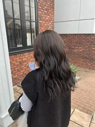 ロング カラー 門脇 真生人のヘアスタイル
