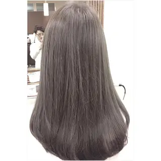 ロング カラー パーソナルカラー診断 できます　木曽　主博のヘアスタイル