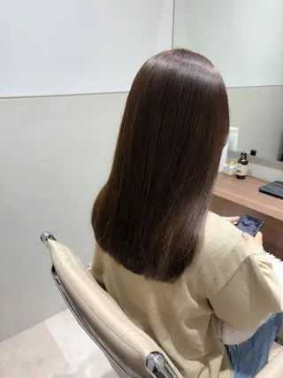 セミロング カラー SALOWIN京都河原町suite店所属・うる艶カラー/ 髪質改善/arisaのヘアスタイル