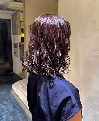 カラー パーマ 渡部 仁のヘアスタイル