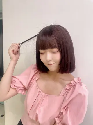 セミロング カラー ヘアアレンジ 愛されカラー🩷 はるなのヘアスタイル