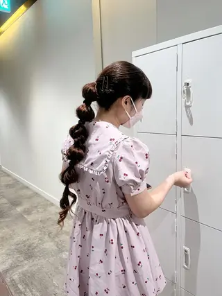 ロング ショート／ミニボブ マンツーマン/マユコのヘアスタイル