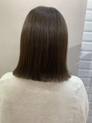 ミディアム カラー hub hair レイヤー/透明感のヘアスタイル