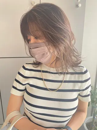 ミディアム C’LD hair  produce /シールドヘア所属・モテ髪/ボブ/ショー ト/アダチフウトのヘアスタイル