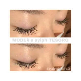 マツエク・マツパ MODEk's TESORO柿崎流依のマツエク・マツパデザイン