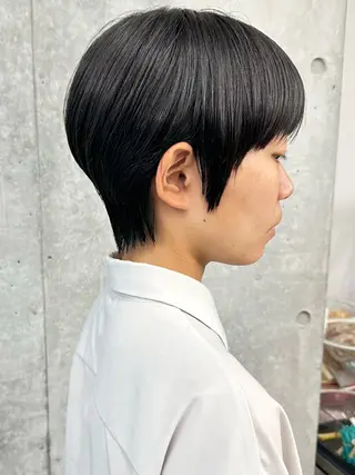 ショート 小顔ボブ/お悩み解決 /ボブパーマ/とういのヘアスタイル