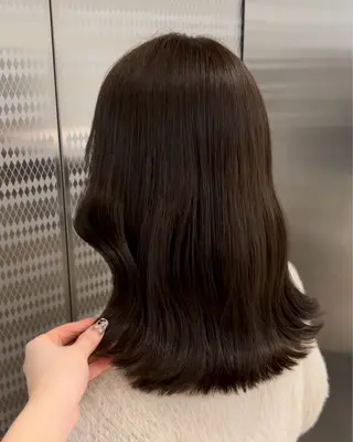 ミディアム カラー CHAINON×FeM#所属・名駅/sHiHo/透 明感カラー✨🎀/のヘアスタイル