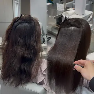 セミロング Hair&Make Allure所属・塩谷康生/縮毛矯正 /ハイトーン/ボブのヘアスタイル