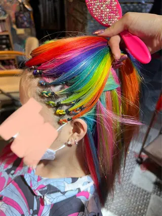 セミロング カラー ヘアアレンジ Hair Salon ADNESS所属・KOYA ｺﾔのヘアスタイル