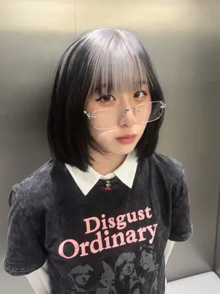 ショート カラー ハイトーン/デザイン カラー／悠斗のヘアスタイル