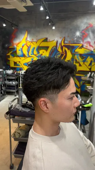 ショート 永倉 迅人 /メンズカットパーマのヘアスタイル