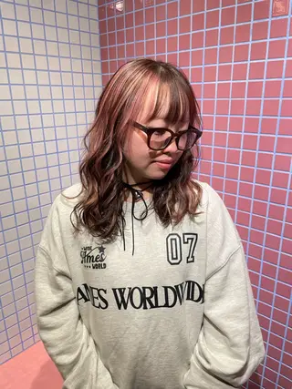 カラー 鎌田 梨瑚のヘアスタイル