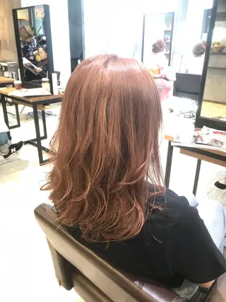 セミロング カラー パーマ ヘアアレンジ メンズ キッズ ネイル マツエク・マツパ MODEK's西宮店 マネージャー神道有基のヘアスタイル