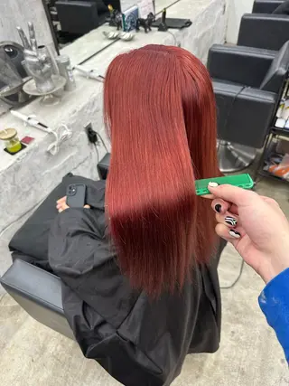 ロング カラー LANDS所属・🪐LANDS🪐 福垣 海也のヘアスタイル