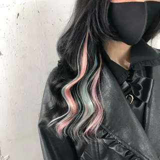 ロング カラー パーマ ヘアアレンジ 八巻 晴香のヘアスタイル