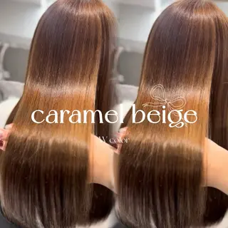 ロング ハイトーン/ベージュ 🤍reinaのヘアスタイル