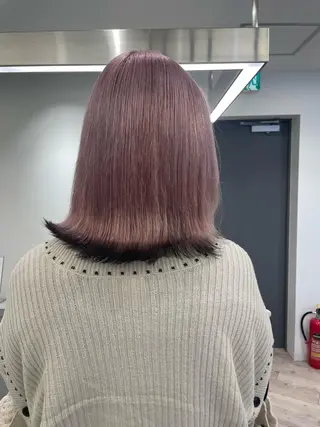 ミディアム ♡似合わせハイトーン ♡maiのヘアスタイル