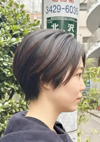 ショート カラー ショート/ボブ /髪質改善/内山翔太のヘアスタイル