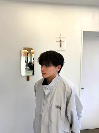 パーマ メンズ カナモリ ハヤトのヘアスタイル