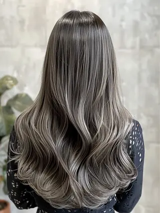 ロング カラー エクステ/艶カラー /まつパ🌎はるかのヘアスタイル