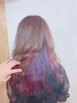 セミロング チカ/暖色系カラー/ おまかせ大歓迎のヘアスタイル