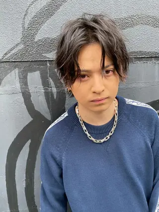 メンズ メンズブリーチカラー /パーマ ごーた立川のヘアスタイル