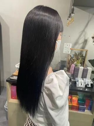 ロング カラー 石川 聖奈のヘアスタイル