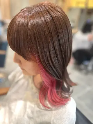 ミディアム 髪質改善・艶カラー 加茂瑞希のヘアスタイル